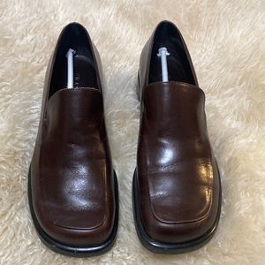 Franco Sarto brown loafers size 7.5 Narow